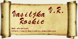 Vasiljka Roškić vizit kartica